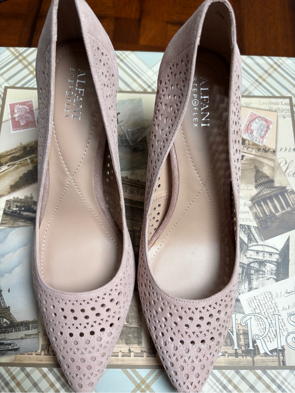Alfani Step 'N Flex Jeules Perforated Pumps blush pink new without box size 8.5